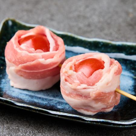 プチトマト豚巻き