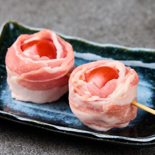 プチトマト豚巻き