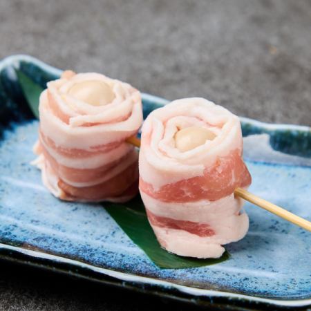 うずらの卵の豚巻き