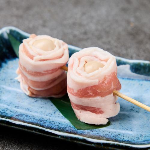 うずらの卵の豚巻き