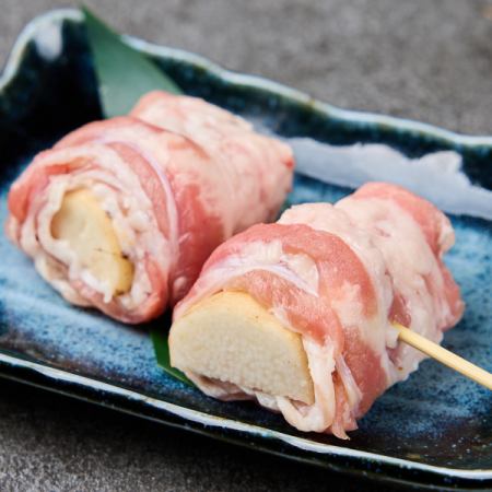 長芋の豚巻き