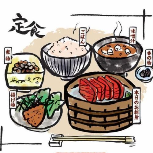 定食や丼など、豊富に元気にご提供中！