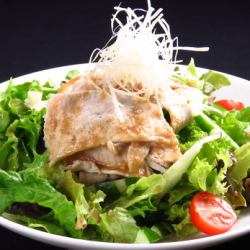 Pork shabu with sesame sauce salad