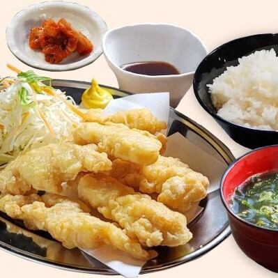 Chicken tempura set meal