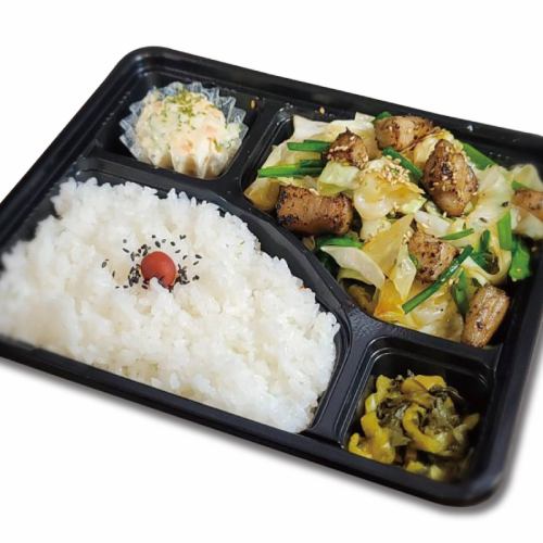 Leek and Pork Bento