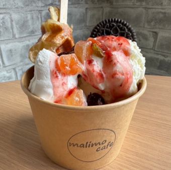 クロッフル　ストロベリー