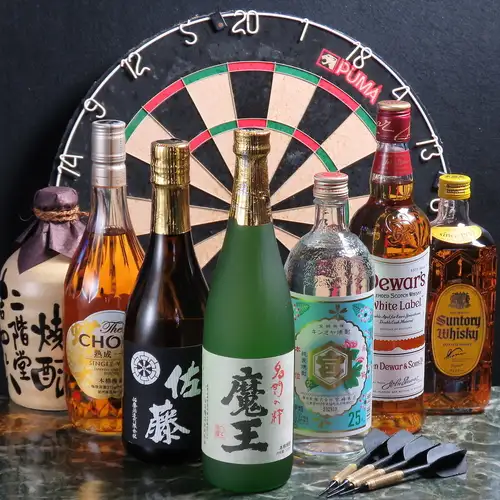 種類豊富なお酒の数々