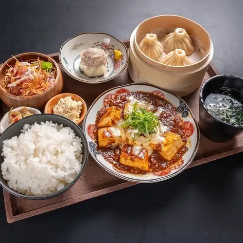 【カレーチーズ麻婆豆腐定食】
