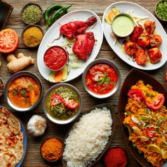 [2 hours all-you-can-drink included] Indian & Nepalese fusion course [3980 yen → 2980 yen]