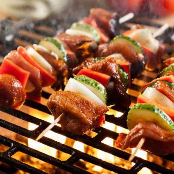 【2時間飲み放題付】BBQグリル×ローストビーフ◎全8品コース【4480円→3480円】