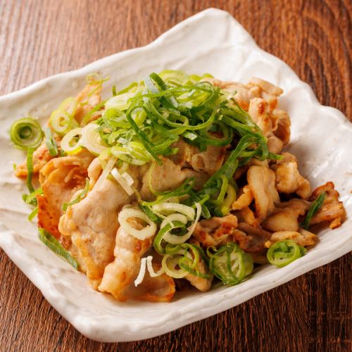 【塩麹っぷりのネギと塩だれが食欲をそそる♪】特製 豚塩ねぎ焼き