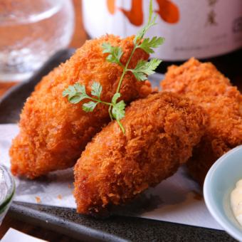 Fried oysters from Hiroshima prefecture (4 pieces)