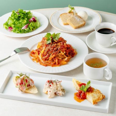 【天照堂豪华午餐】7道菜,含意面或甜点二选一 <仅限工作日>