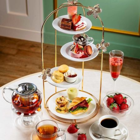 【季節限定】苺とショコラのアフタヌーンティー＋2時間カフェフリー〈平日限定〉