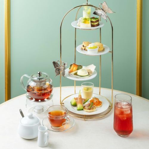 【季節限定】メロンと抹茶の新緑薫るアフタヌーンティー＋2時間カフェフリー〈土日/祝日限定〉