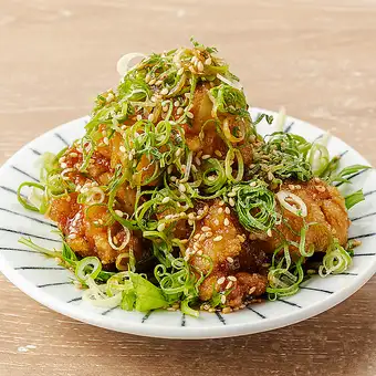ネギ盛り油淋鶏