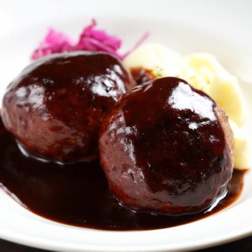 自家製炭火焼きハンバーグ 2個