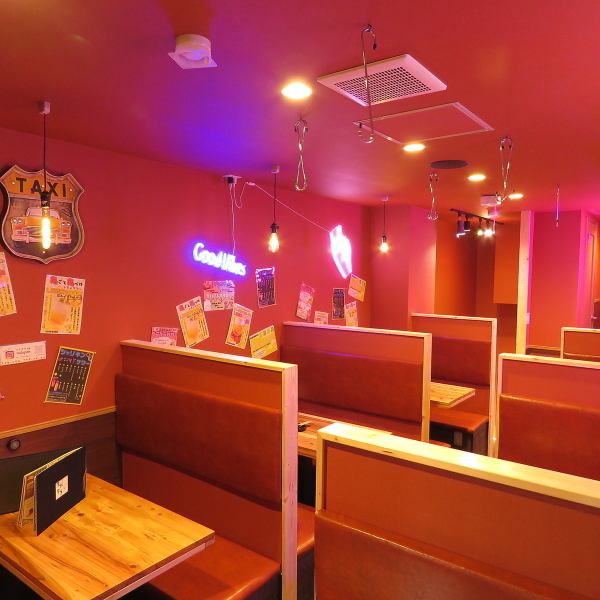 [Private space ◎] If you put on the curtains, your semi-private room will turn into a private room! It's a private space, and ventilation is also implemented to prevent infectious diseases ◎ Enjoy the space filled with neon light that will make you feel elated♪