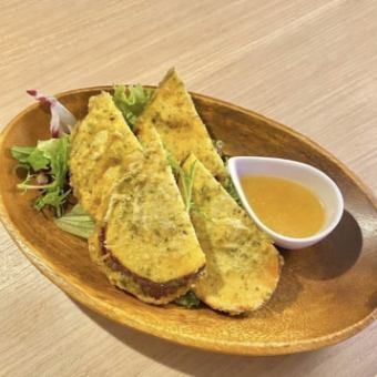 Sweet potato tempura with honey butter