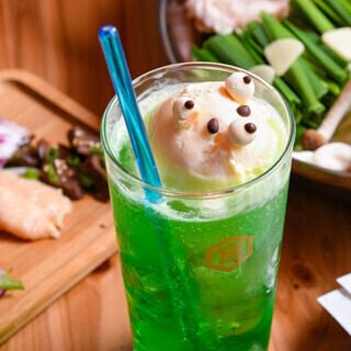 Very popular! Cute bear drink & Sharikin sour◎ [Kurakura adult all-you-can-drink plan☆]
