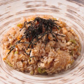 Fried rice at a yakitori restaurant