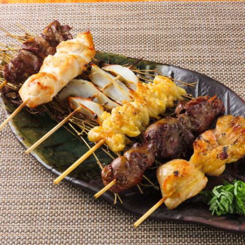 手打ちの焼き鳥が自慢♪