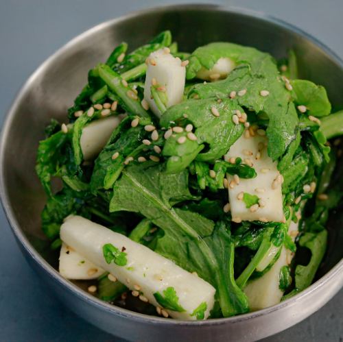 季節ナムル～春菊と山芋～