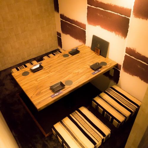 Japanese-style private room where you can relax in all seats ♪