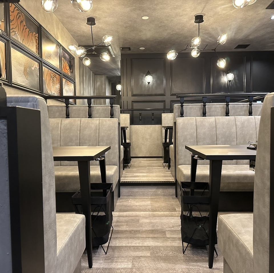 The luxurious interior, designed by the owner, can also be used for entertaining.