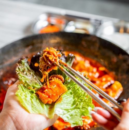 本場韓国から直輸入した食材や調味料を使用しそのまま再現！新潟で【チュクミ】が食べられるのは三虎だけ！