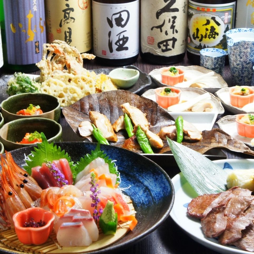 Enjoy Sanriku seafood purchased directly from fishermen at our restaurant.