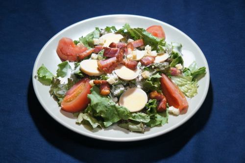 Bamboo chicken and egg Caesar salad