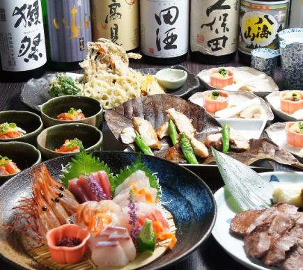 季节限定5000日元套餐：享用仙台香芹锅和宫城料理（含6种地方酒）【共8道菜】