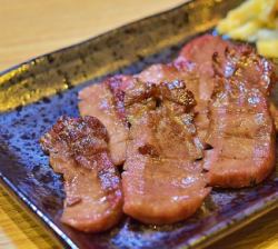 Sendai specialty grilled beef tongue
