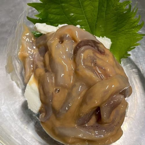 塩辛クリームチーズ