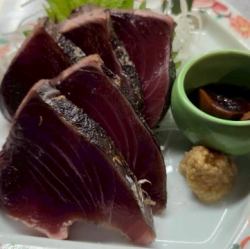 金華鰹の藁焼き