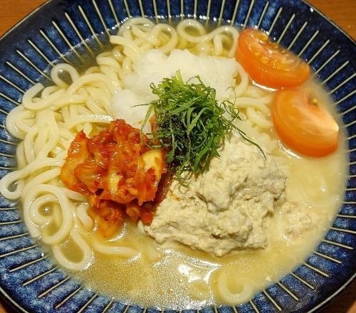 ツナおろしキムチうどん