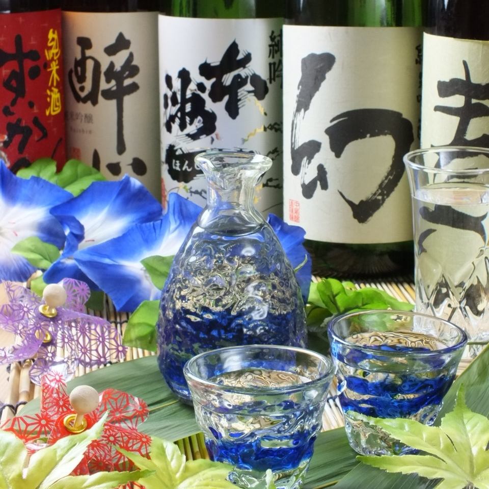 We also have a course where you can drink 10 kinds of local sake !! All-you-can-drink is OK ♪