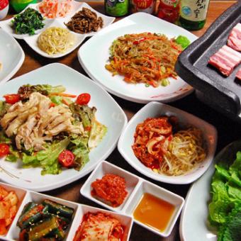 [90 minutes all-you-can-drink included] Samgyeopsal course 3,850 yen (tax included)