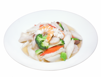 Stir-fried shrimp and seasonal vegetables (small)