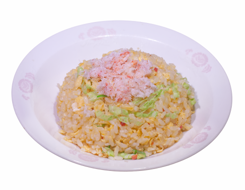 Crab lettuce fried rice, shrimp fried rice
