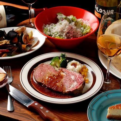 Course with all-you-can-drink starting from 4,000 yen