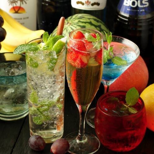 Many popular women's products such as sparkling wine and mojito