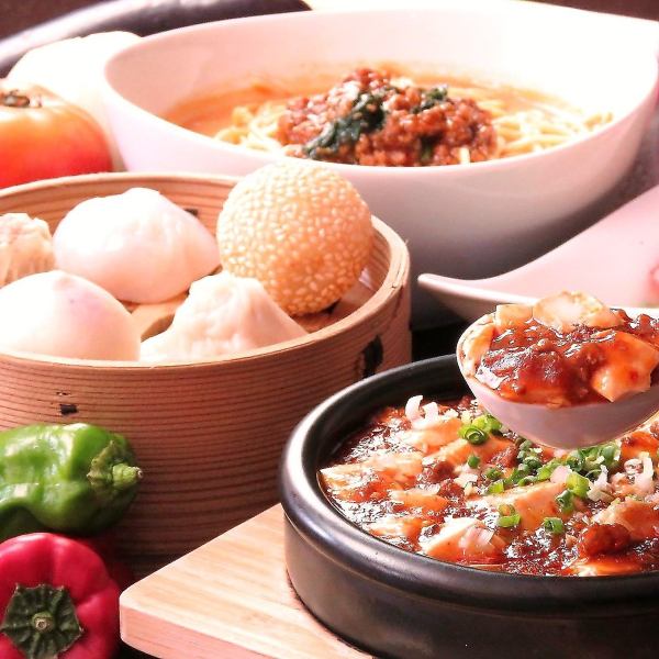 Full of classic Chinese food★2 hours of all-you-can-drink included (5 appetizers, shrimp chili, oil and chicken, etc.) Mapo Chinese food 5,000 yen course (9 dishes in total)