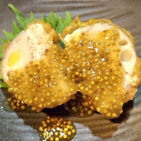 レンコンのはさみ揚げ