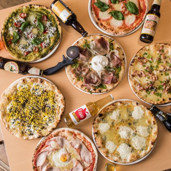 도쿄에서 인기 ★ 수제 가마 구이 로마 피자! 큰 창문으로 개방 공간은 전세 30 명 ~ 최대 80 명