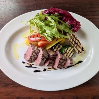 国産ランイチのグリル　バルサミコソース