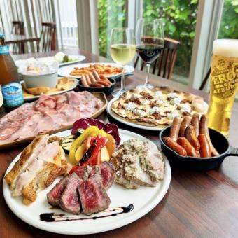 New☆【光差し込む室内ビアガーデンプラン】☆飲み放題０円☆奥席を優先的にご案内（条件あり）