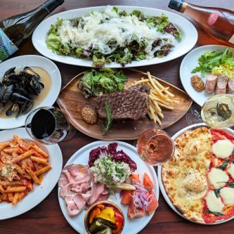 【グレードUP☆歓送迎会×飲み放題０円】贅沢サーロインがメイン！スパークリング飲み放題☆