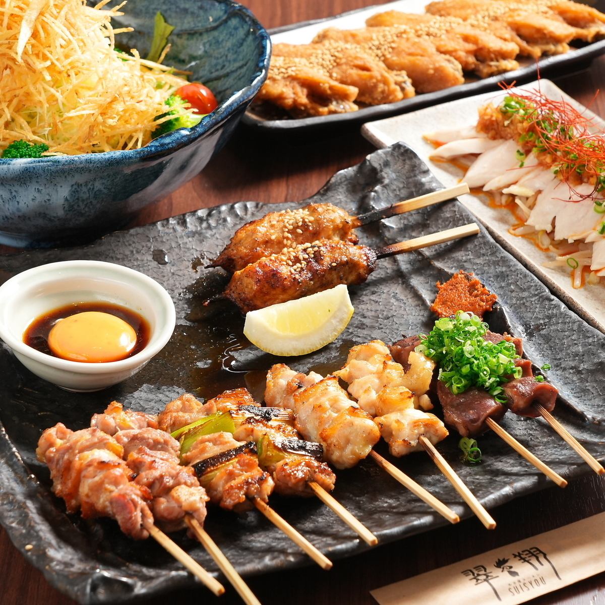 日本三大地鶏の名古屋コーチンを福井の地酒と共にご堪能下さい◎